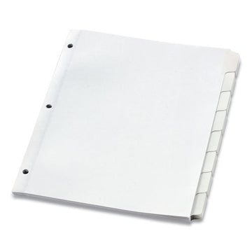 Oxford™ Custom Label Tab Dividers With Self-adhesive Tab Labels, 8-tab, 11 X 8.5, White, 5 Sets freeshipping - TVN Wholesale